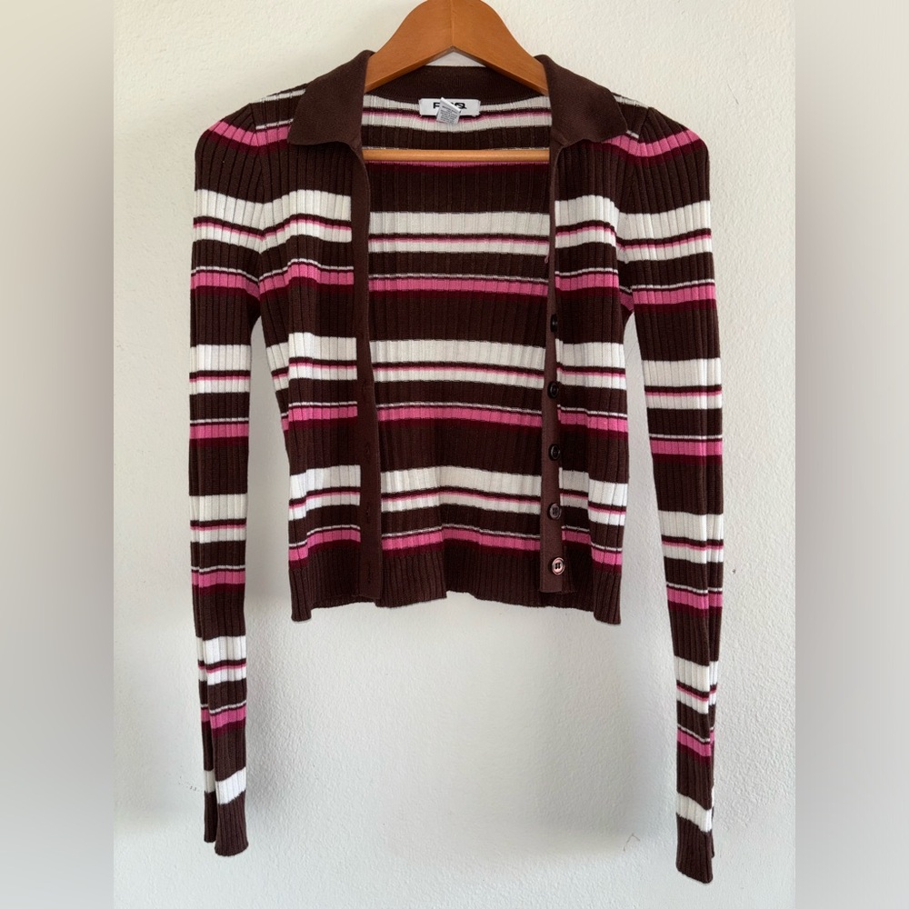 Preppy Rsq Ribbed Cardigan - Picture 8 of 8